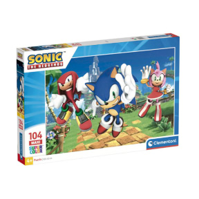 Puzzle Clementoni "Sonic", 104 piese, MAXI