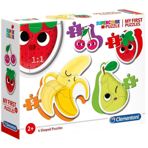 Puzzle Clementoni "2+3+4+5" Primul meu puzzle – Fructe, 14 piese