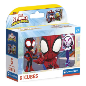 Cuburi Clementoni "Spidey si prietenii lui", 6 buc