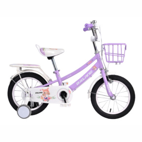Bicicletă pentru copii cu 4 roți, 20 inch, violet