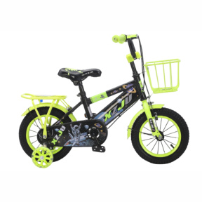 Детский велосипед 4-х колесный 14 дюймов, желтый