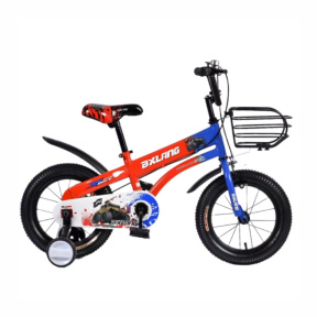 Bicicletă pentru copii cu 4 roți, 16 inch, roșie