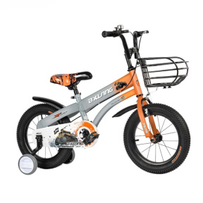 Детский велосипед 4-х колесный 16 дюймов, оранжевый