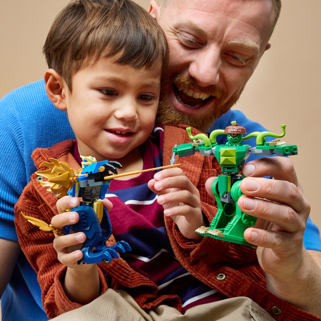 Constructor LEGO Ninjago Lupta robotului-dragon a lui Jay