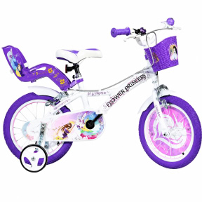 Велосипед Dino Bikes Unicorn Academy 4-х колесный 16 дюймов