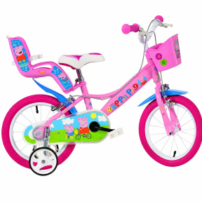Bicicleta Dino Bikes Peppa Pig 4 roti 16 inch