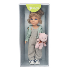 Păpușă Pure baby 14" cu ursuleț