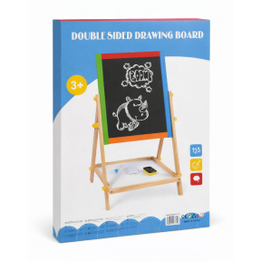 Tablă de desen din lemn 2 în 1