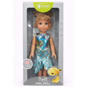 Păpușa Pure Baby de 14", în rochie strălucitoare