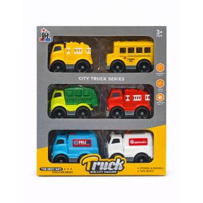 Набор инерционных машинок Mini City Haulers (спецтехника) 6 шт.