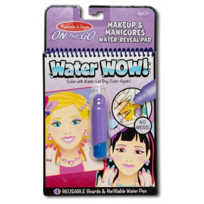 Water Wow! Spin Master, Plansa de colorat cu apa - Machiaj si manichiura