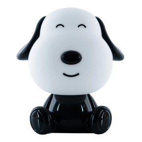 Lampa de noapte KITE LED cu baterie, Doggy, alb-negru