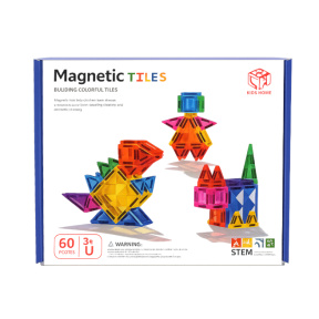 Constructor magnetic transparent 60 piese