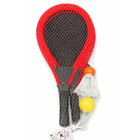 Set de joacă pentru badminton și tenis, roșu