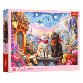 Puzzle Trefl Purrfect Love, 500 piese