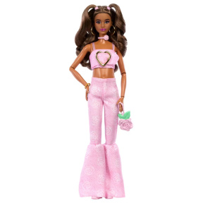 Păpușă Barbie Deluxe Style Brunetă în roz