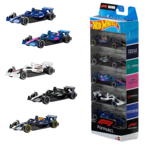 Set mașinuțe Hoț Wheels Formulă 1 5 buc. în sortiment
