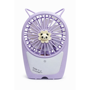 Ventilator electric portabil cu panda, violet