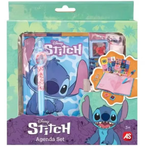 AS Набор дневник на замочке Stitch с ручкой и наклейками