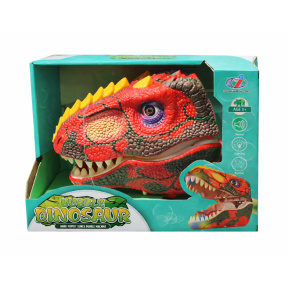 Baloane de săpun tip mănușă „Dinozaur”, roșu