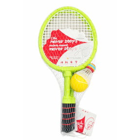 Set de joacă pentru badminton și tenis, verde