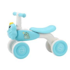 Детский беговел 4-хколесный, "Динозавр" голубой