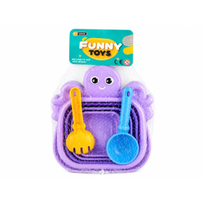 Set de nisip cu galetusa pliabila "Caracatita"
