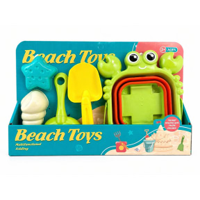 Набор со складным пляжным ведром «Краб», 5 предметов