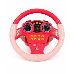 Volan multifuncțional (lumină, sunet), roz