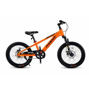 Bicicletă pentru copii cu două roți, 20 inch, portocalie