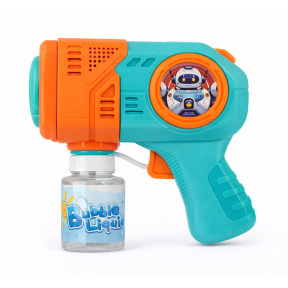 Pistol cu baloane de săpun Bubble Baby, turcoaz-portocaliu