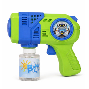 Pistol cu baloane de săpun Bubble Baby, albastru-verde