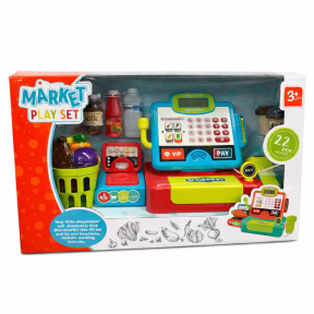 Игровой набор "Кассовый аппарат" с продуктами