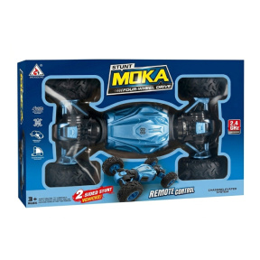 Mașină STUNT 2-side Rock Crawler cu telecomanda, albastru deschis