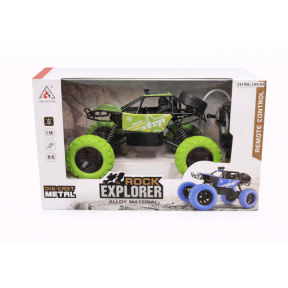 Mașină Rock Crawler 1:18 cu telecomanda, metalică, verde