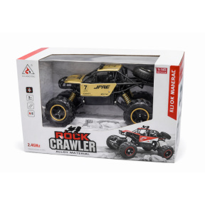 Mașină Rock Crawler 1:16 cu telecomanda, metalică, aurie