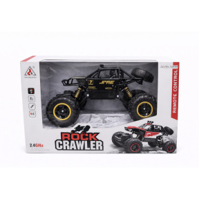 Mașină Rock Crawler 1:16 cu telecomanda, metalică, neagră