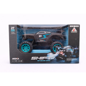 Mașină Rock Crawler SHIFT, cu telecomanda, lumina, abur, negru-turcoaz