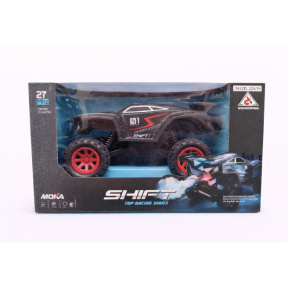 Mașină Rock Crawler SHIFT, cu telecomanda, lumina, abur, negru-roșie