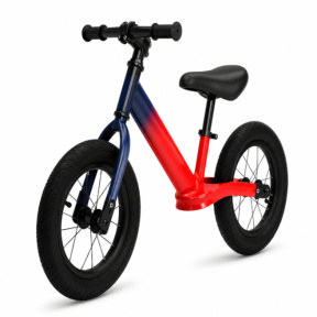 Bicicletă pentru copii fără pedale cu 2 roți, 14 inch, cu ghidon negru, roșie