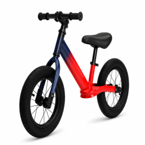 Bicicletă pentru copii fără pedale cu 2 roți, 12 inch, cu ghidon negru, roșie