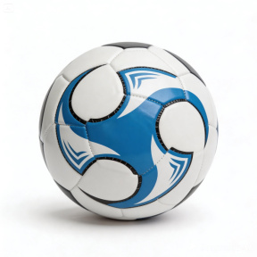 Minge de fotbal 9", albă