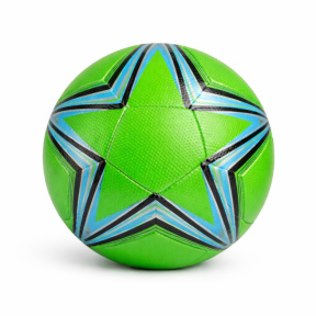 Minge de fotbal 9", verde, cu stea albastră