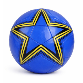 Minge de fotbal 9", albastră, cu stea galbenă