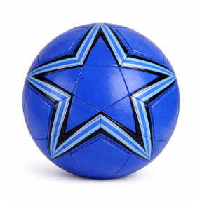 Minge de fotbal 9", albastră, cu stea albastră