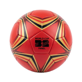Minge de fotbal 9", roșie, cu stea galbenă