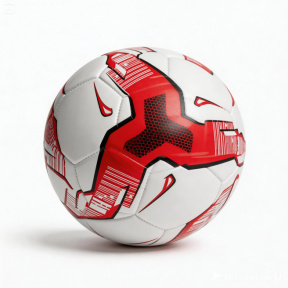 Minge de fotbal 9", albă