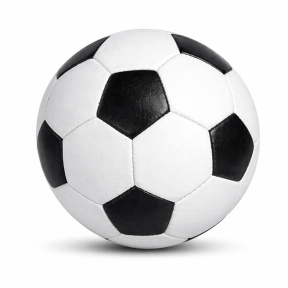 Minge de fotbal 9", alb-negru