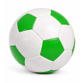 Minge de fotbal 9", alb-verde