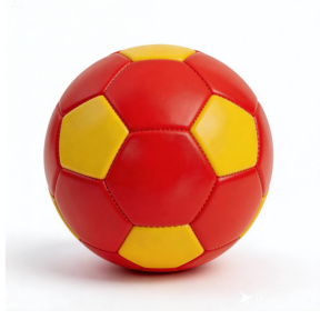 Minge de fotbal 9", roșu-galben